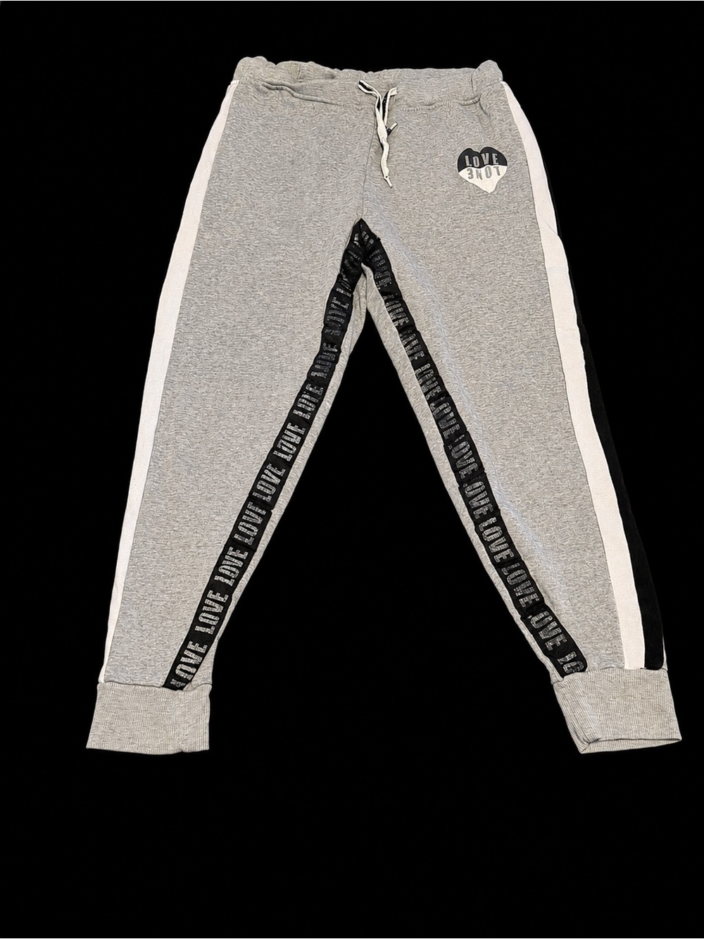 Love Love Women’s Gray Fleece Jogger Sweatpants 2X
